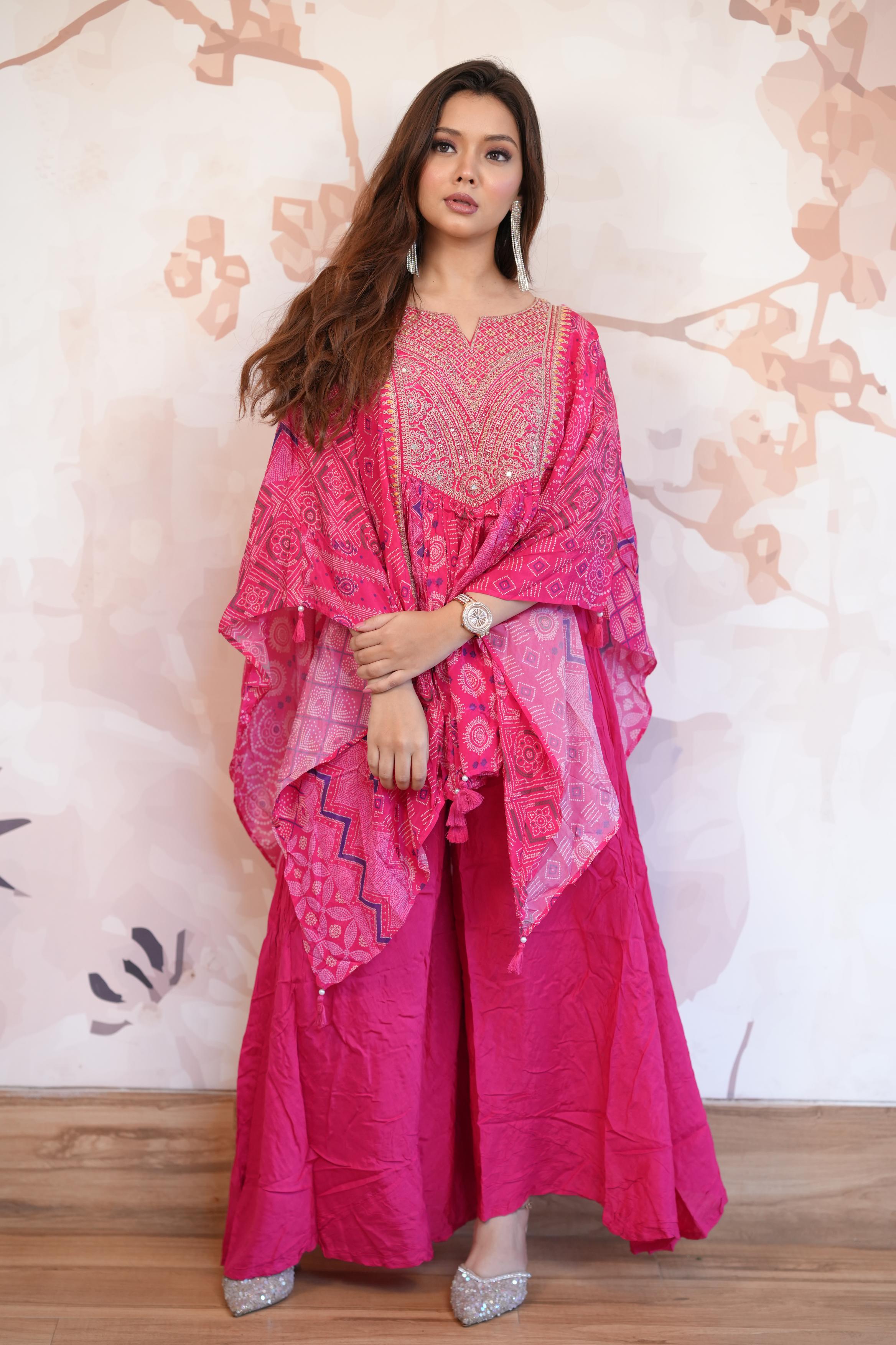 Kaftan Kurta Set with Palazzo Pants 