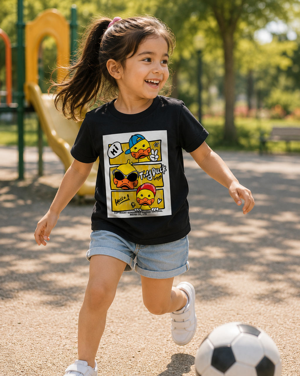 Girl's Crew Neck T-Shirt