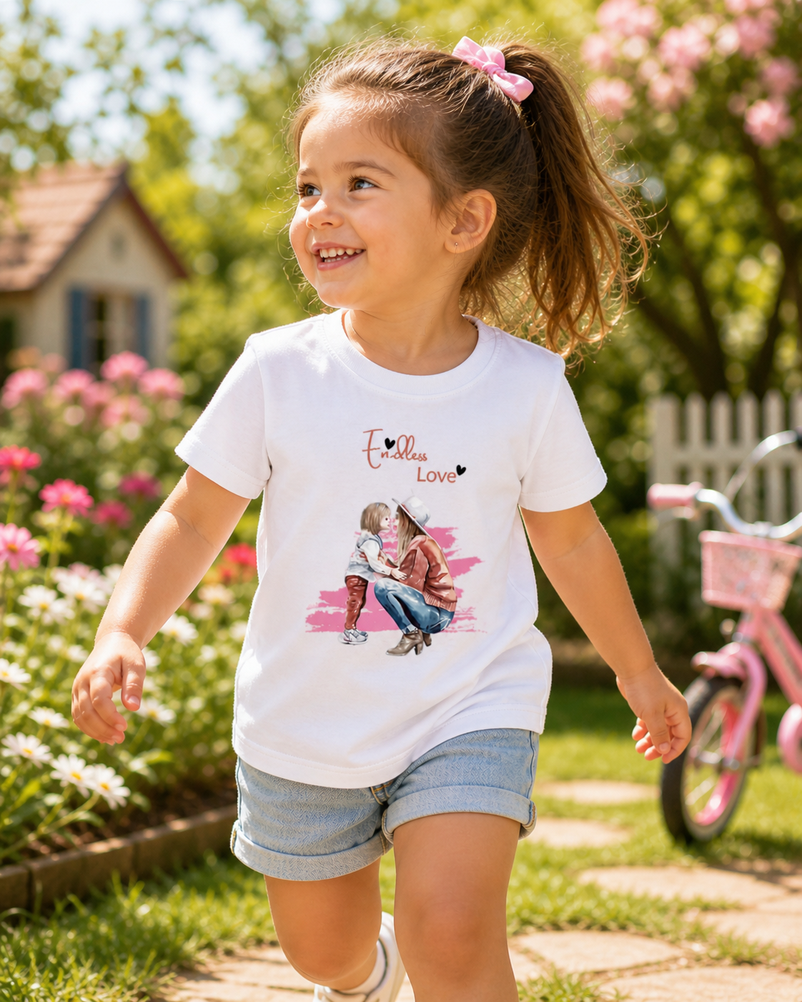 Girl's Crew Neck T-Shirt