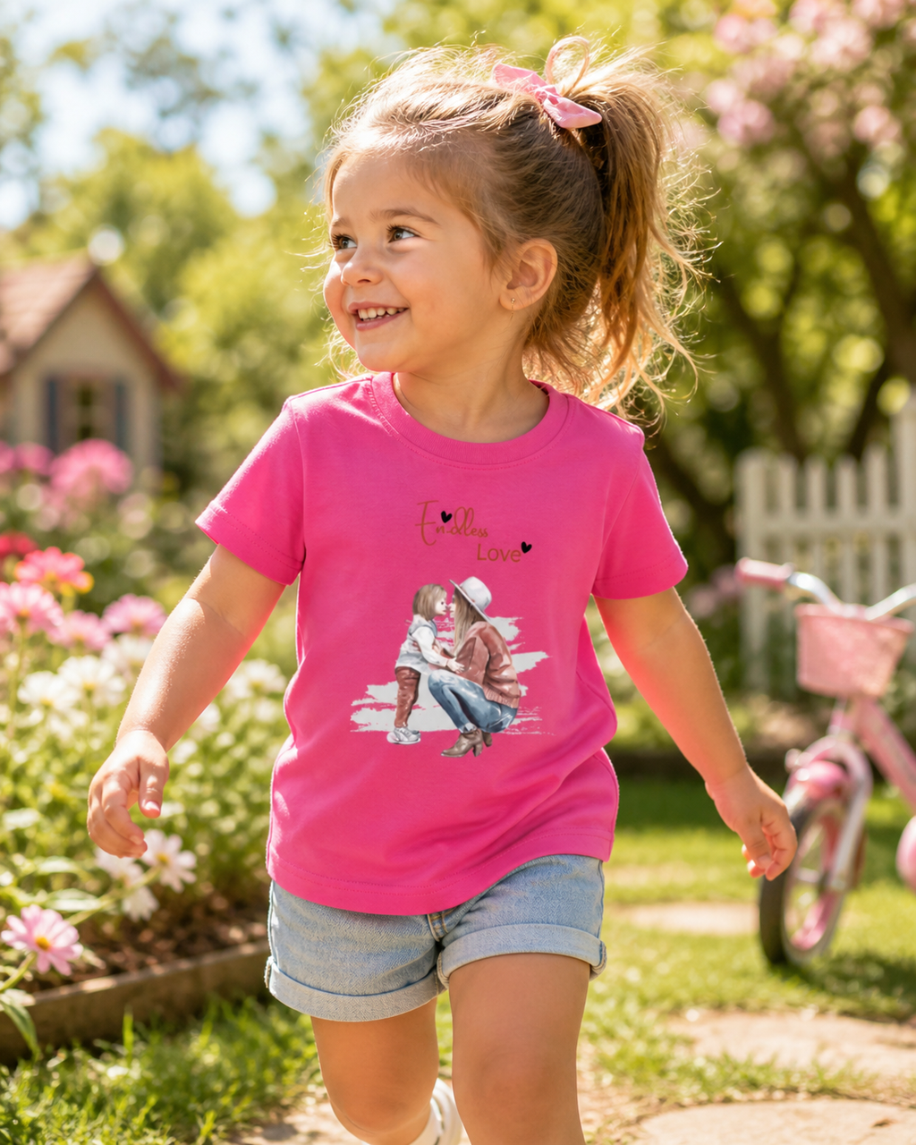 Girl's Crew Neck T-Shirt